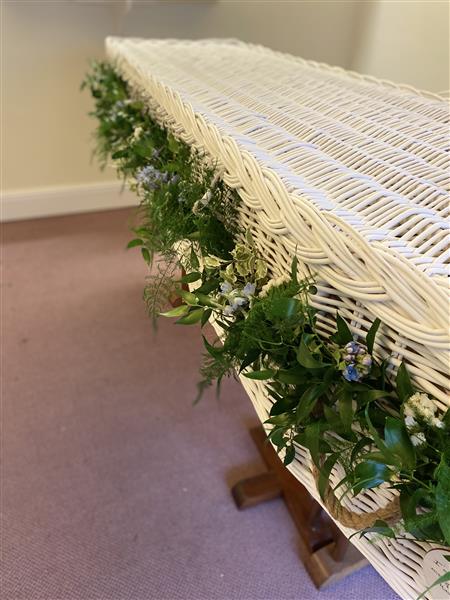 Coffin Foliage Garland